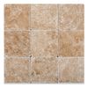 Walnut Travertine 4 X 4 Tumbled Field Tile - 4-pcs. Sample Set