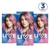 Schwarzkopf LIVE Colour Lightener Plus Twist Mauve Kiss 105 Hair Dye, Pack of 3
