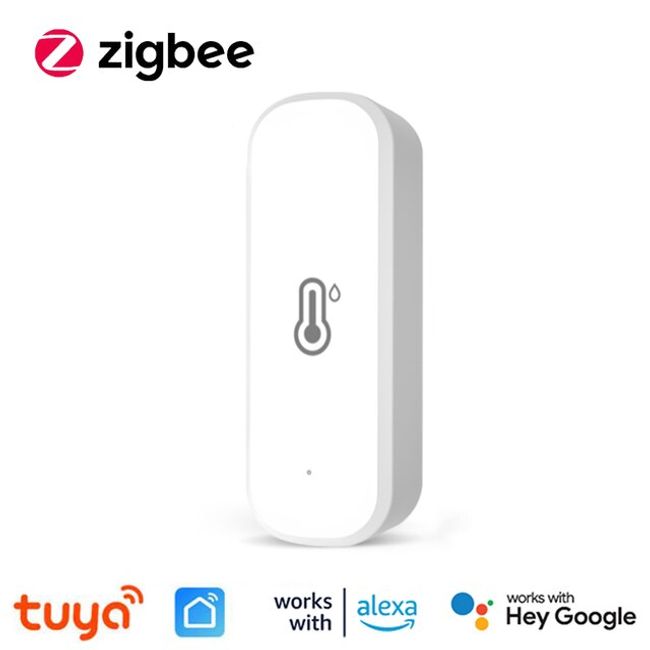 Tuya Smart ZigBee Temperature And Humidity Sensor With LCD Display Battery  Powered With Smart Life App Alexa Google Home, Temperature and Humidity  Sensor