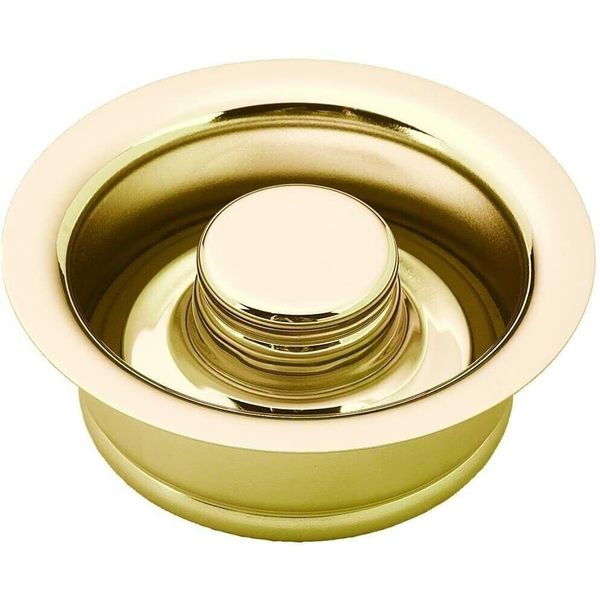 Westbrass D2082-01 • ISE Deep Waste Disposal Flange & Stopper, Polished Brass