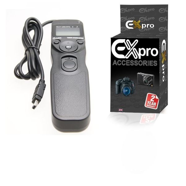 Ex-Pro MC-DC2 Timer Remote Shutter Release cable switch with LCD Display for Nikon D90, D600, D3100, D3200, D5000, D5100, D7000, D7100