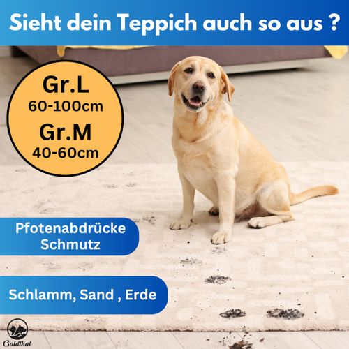 Goldthal® The Original Paw Cleaner for Dogs with Microfibre Glove, No More Dirty Paws for Large or Small Paws