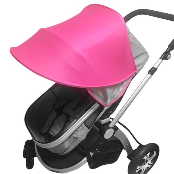 Baby Pram Sun Shade Cover Baby Stroller Awning Pushchair Sun Canopy Anti-UV Sun Cover Umbrella Baby Carriage Sun Shield Buggy Sun Visor Parasol Universal Windproof Waterproof with Arched Hard Support