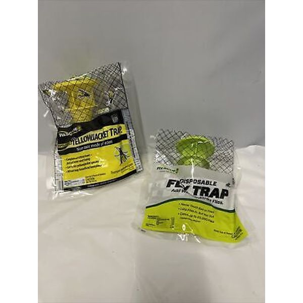 Lot Of 2 - Rescue - Disposable Yellowjacket/Fly Trap - Non-Toxic ~ New Sealed