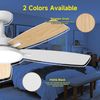 Ceiling Fans with Lights,52 Inch Smart Ceiling Fans with Dimmable LED Light Comp