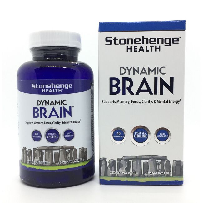 Stonehenge Health Dynamic Brain Supplement For Enhanced Memory and Focus NEW