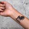 4 x 'Gothic Zombie Horse ' Temporary Tattoos (TO00074494)