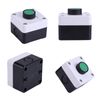 VIFERR Push Button Switch, Weatherproof Green Push Button Switch One Knob Control Box for Gate Opener Indoor Outdoor