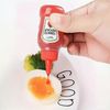 4pcs Mini Sauce Squeeze Bottles Portable Condiment Squeezer BPA-Free Containers