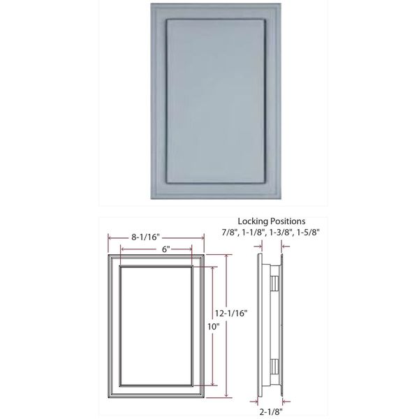 Carriage Light J-Block 215 Graphite Gray 8x12x¾-1¼” Vinyl Siding Jumbo Mount Mas