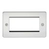 Knightsbridge FP4GPC Flat Plate Modular Faceplate, Polished Chrome, 4G