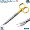 Surgical Dental Scissors Goldman-fox Tissue and Trimming Microsurgery Shear 2Pcs