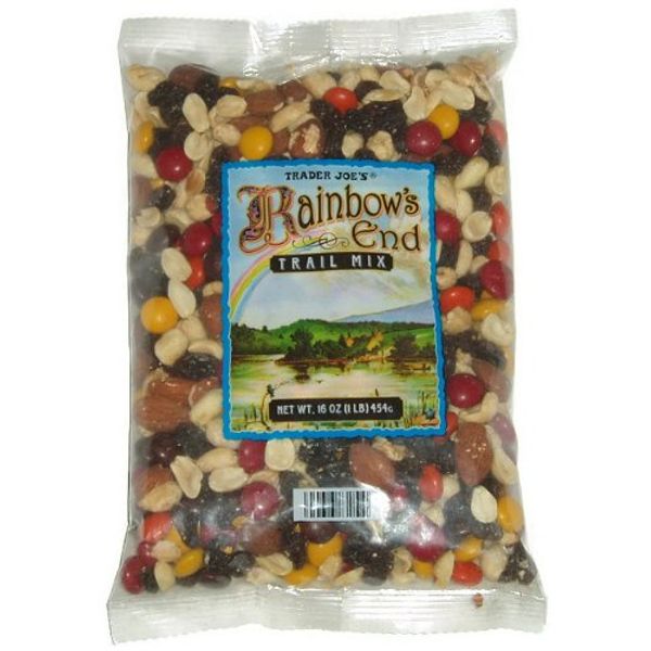 Trader Joe's Rainbow's End Trail Mix - Chocolate, Peanuts, Raisins, and Almonds (1 Pack, 16 oz.)