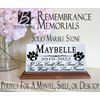 Pet Memorial Plaque for Shelf Or Mantel Personalized Pet Name & Date