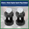 Motoforti 2pcs 12mm 14mm Thread Car Engine Spark Plug Caliper Gapping Tool Long-lasting