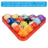 PATIKIL Pool Triangle Rack, Plastic Billiard 8-Ball Triangle Racks Pool Table Accessory for 2-1/4 Inch Pool Balls, Red