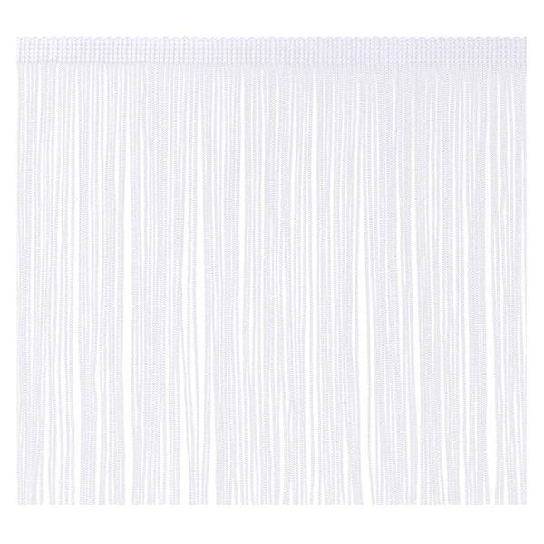 Fringe Trim Tassel 8inch Wide 2 Yards Long for Clothes Accessories Latin Wedding Dress DIY Decoration (White)