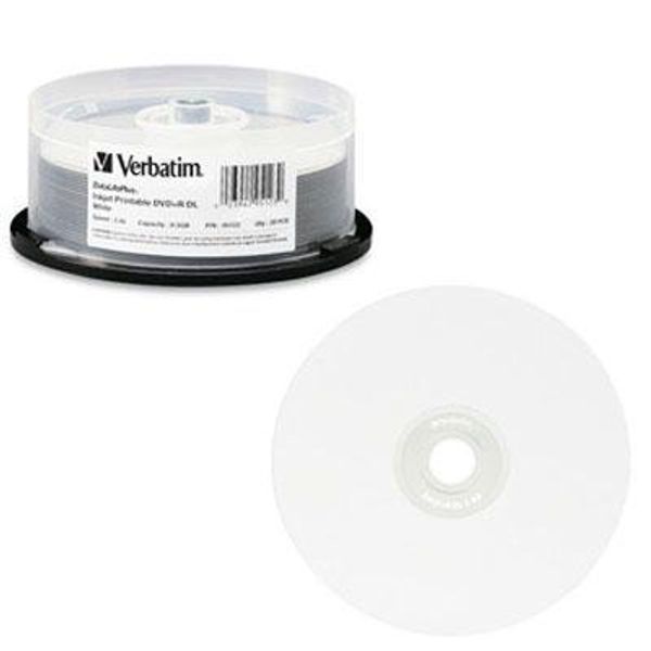 DATALIFE PLUS DUAL-LAYER DVDR DISCS 8.5GB 2X SPINDLE WHITE 20/PACK