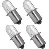 (4) 18 Volt Xenon Bulb for Hitachi A-90261 Flashlight