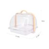 Beowanzk Bread Box to Keep Bread Fresh,Bread Bins for Kitchen,Bread Storage Containers,Transparent Breadbin with Dustproof Cover and Handle,BPA-Free