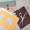 Fonzell Organic Scissors - Environmentally Friendly Scissors, Ergonomic Design, 21.5 cm