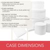 LAMINET 6 Piece Quilted Dinnerware Storage Starter Set - Includes 4 Plate Cas...