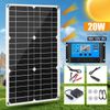 20 Watts Solar Panel Kit 100A 12V Battery Charger w/ Controller Caravan Boat RV