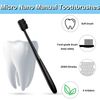 Patelai 8 Pieces Soft Toothbrush Micro Nano Extra Soft Bristles Manual Soft Toothbrush with 20,000 Bristles for Teeth Oral Gum Recession Adults Kids Child (Black with Black Bristle)