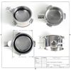 54mm Bottomless Naked Portafilter with 1 Filter Basket, Fits Sage/Breville Barista pro, Sage Bambino Plus, Sage Barista Touch Pro Heavier Natural Wood Handle, One Piece Moulded 304SUS Portafilter
