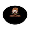Messy Bun API Developer Thanksgiving Woman PopSockets Standard PopGrip