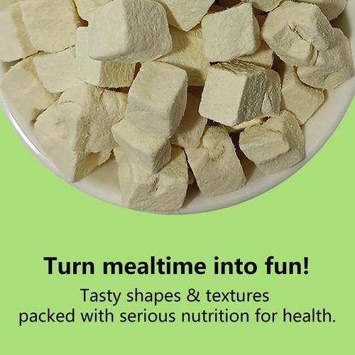 JADINGSFARM Freeze-Dried Tofu Hamster Treats, Grain-Free & Healthy Chews, High Protein Natural Snacks for Small Pets, Rabbits, Gerbils, Mice Degus, Chinchilla, 4.5 oz Pack