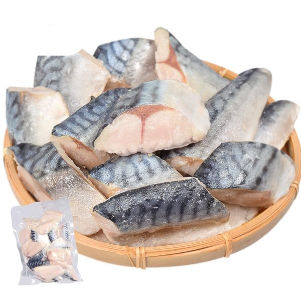 Mackerel Fillet, Bonless, 17.6 oz (500 g), Boning, Mackerel, Mackerel, Edge Material, Cut Off