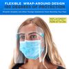 Salon World Safety Replacement Face Shields Only (100 Pack), Frame Not Included
