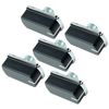 Genuine Belling BI70GS FSDF60DO Oven Cooker Hob Control Switch Knobs (Black / Silver, Pack of 5)