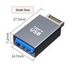 CY Adapter USB 3.1 Front Panel Header Male Type-E to Type-A USB3.0 Female Motherboard Extension Data Adapter