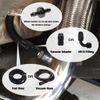 Universal SS Exhaust Vacuum Scavenger Crank Case Vent CCV Kit Catch Can Silver