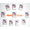 PENCIL CLIP HOLDERS 10 WHITE adhesive carpenter construction clipboard student 
