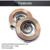 Utoolmart Drill Press Return Spring, Quill Spring Feed Return Coil Spring Assembly 60.63"x0.31"x0.03" 2Pcs