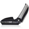 Kent 87T Graphite Handmade Folding Pocket Comb for Men, Fine Tooth Hair Comb Straightener for Everyday Grooming Styling Hair, Beard or Mustache, Saw Cut Hand Polished, Made in England (Pack of 3)
