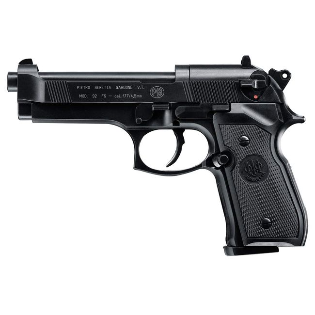 Beretta M 92 FS All Metal .177 Caliber Pellet Gun Air Pistol, Black, One Size