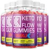 Rillvo (5 Pack) Keto Flow Max Gummies Keto Flow Gummy Bears Apple Cider...