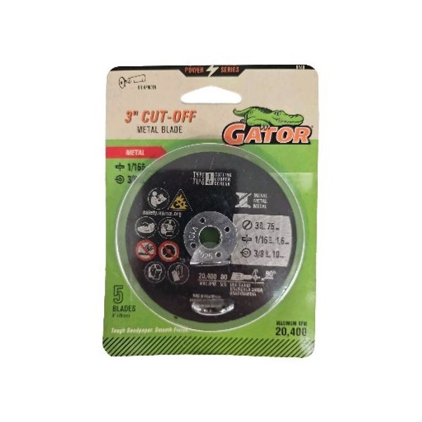 Gator Power 3” Cut-off Blade  NIB