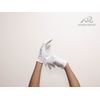 Passion Creative Cotton Smooth Gloves with Hooks, 1 Dozen (12 Pairs), M Size