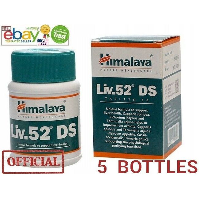 Himalaya 5 Bottles 300 Tablets OFFICIAL  Organic Herbals Support EXP.2026 Fresh