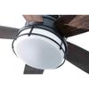 BLUE MOUNTAIN Palisade 52" LED Ceiling Fan, Matte Black, Light Kit & Remote