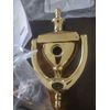 IVES 02-31252-605 Doorknocker with Viewer 160 degrees Solid Brass Apt. Peephole