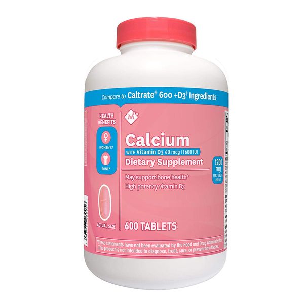 Member's Mark 600 mg Calcium + D3 Dietary Supplement (600 ct.)