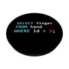 Funny SQL Query Geek Database Programmer PopSockets Swappable PopGrip