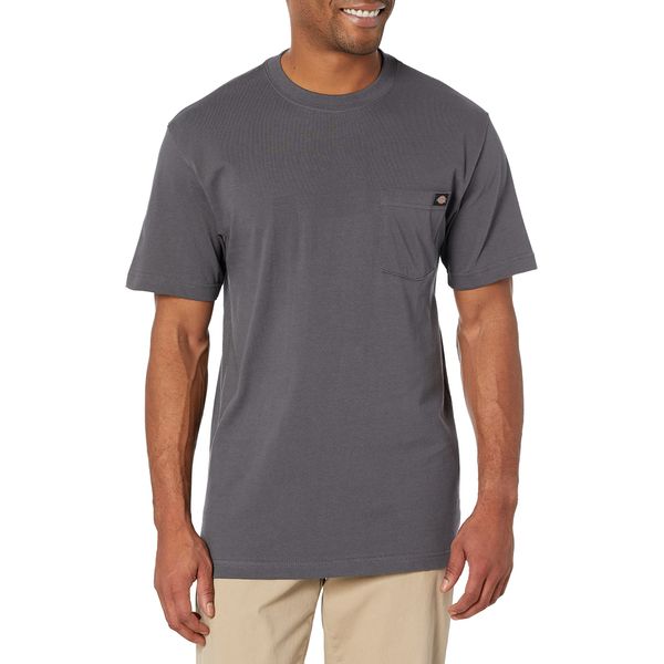 Dickies mens Short Sleeve Pocket fashion t shirts, Charcoal, 3X-Large US