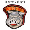 11.5" LARGE Wild Hogs Biker Logo Patch Embroidered Iron-on Applique Vest Jacket